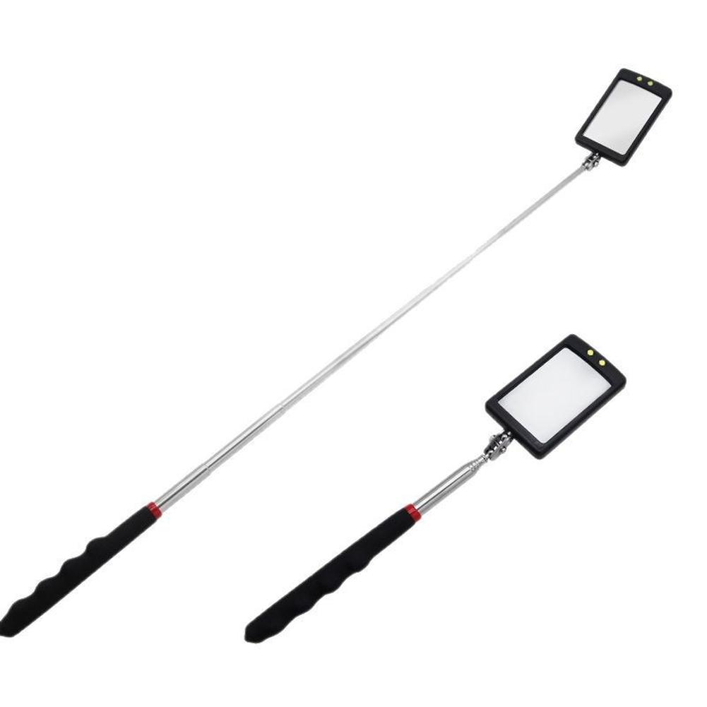 

Compact Portable Telescopic Inspection Mirror with LED Lights 34 inch Reach for Mechanics Garage Shop and Inspectors China Mainland