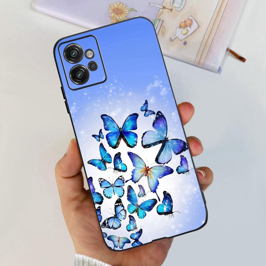 

For Motorola Moto G32 Case Cute Cat Butterfly Soft Silicone Phone Case For Motorola Moto G32 G 32 MotoG32 Bags 6.5 Coque Funda Motorola Moto G32