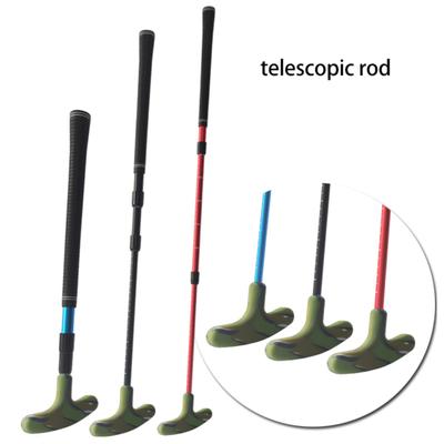 Golf Teleskopik Putter Ergonomik Rahat Kavrama Geri Çekilebilir Kaymaz Ayarlanabilir Uzunluk Çift Taraflı Kulüp Tutucu