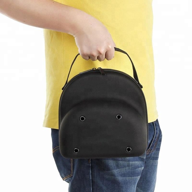Estuche Rígido para Casco EVA Bolso Portátil para Guardar Gorras de Béisbol Soporte para Sombrero Para Viajar Almacenamiento en Casa Negro