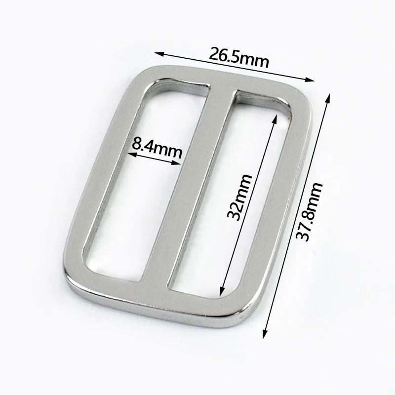 Meetee 10-30Pcs 15-38mm Metal Ring Buckle Backpack Straps Slider Clasp Webbing Adjuster Aluminum Alloy Loop Hooks Accessories