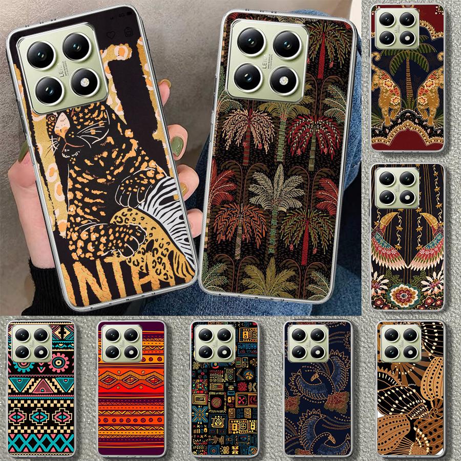 Coque de téléphone Motif Tissu Style Africain pour Xiaomi Redmi Note 15 14 13 12 11 Pro Plus 14S 12S 11S 11T 11E 10S 10 Personnaliser