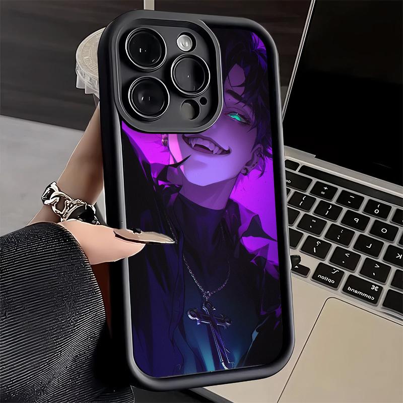 Phone Case for iPhone 17 Air 16E 15 16 Pro Max Devil Bad Boy Anime Style Cover 14 Plus 13 12 Mini Soft Shell Silicone Fundas
