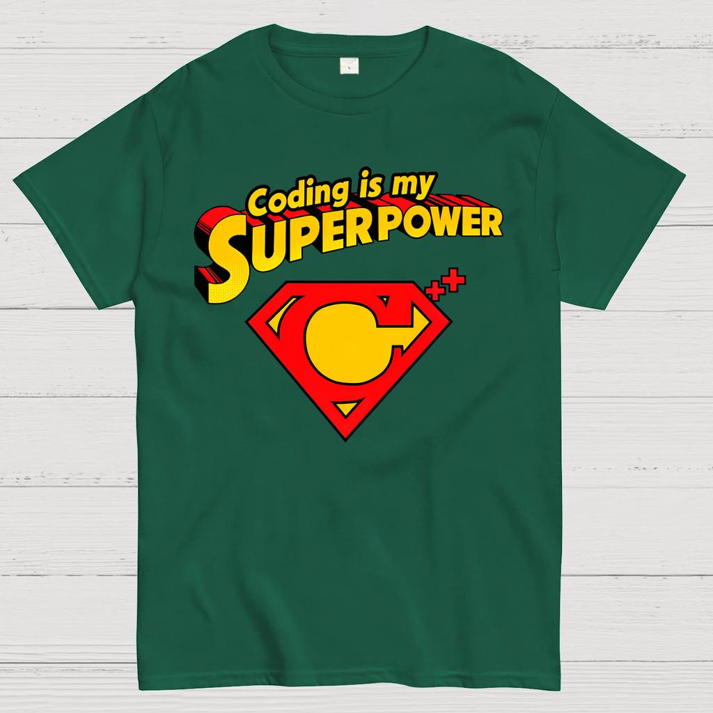 Coding Is My Superpower Cotton Summer Casual Cool Loose T-Shirt
