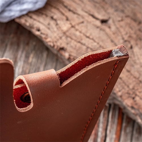 DUOLEIMI Chinese Knife Cover, Leather Knife Case, Chef Knife Case, PU Leather, Blade Safety Case (A)