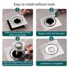 Foot Floor Drain Strainer Bounce Type Square Shower Drain Hair Catcher Strainer for Bathroom Shower Easy to Use
