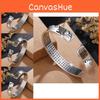 Vintage Ethnischer Stil Tierkreiszeichen Armband Für Männer Und Frauen Massives Silberbeschichtetes Kupfermaterial