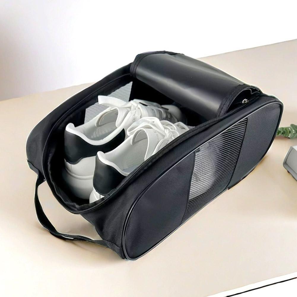 Portable Shoe Bag Oxford Cloth Shoe Carrier Bags Breathable Lightweight Golf Handbag Dustproof Football Tennis Shoe Bag