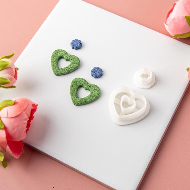 Weicher Ton Polymer Clay Ausstecher Keramik DIY Französische Ohrringe Geometrische Ausstechformen für Ohrring Schmuck Anhänger Herstellung
