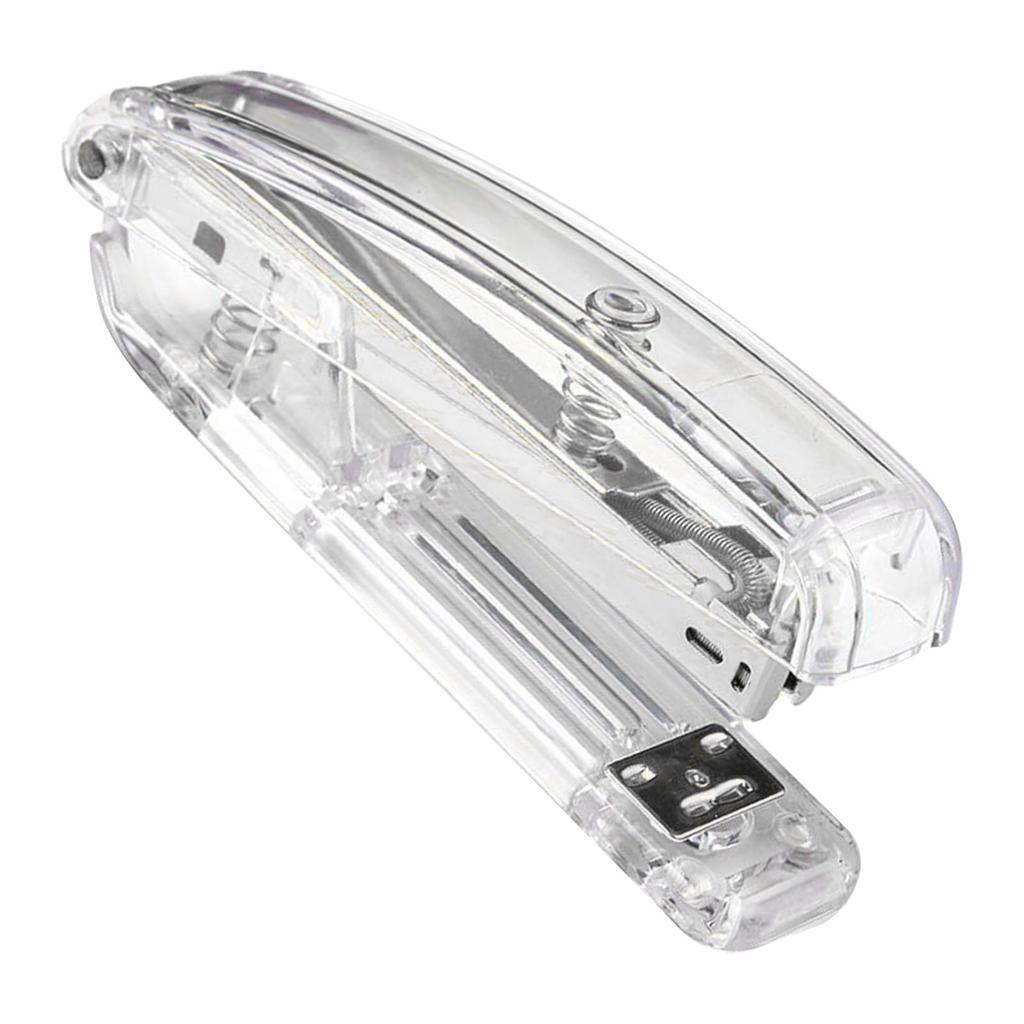 Stapler Minimalist Style Labor Saving Easy Stapling Comfortable Grip Acrylic Metal Handheld Stapler