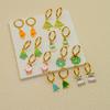 New Fashion Christmas Earrings: Creative Snowman & Tree Design In Stainless Steel