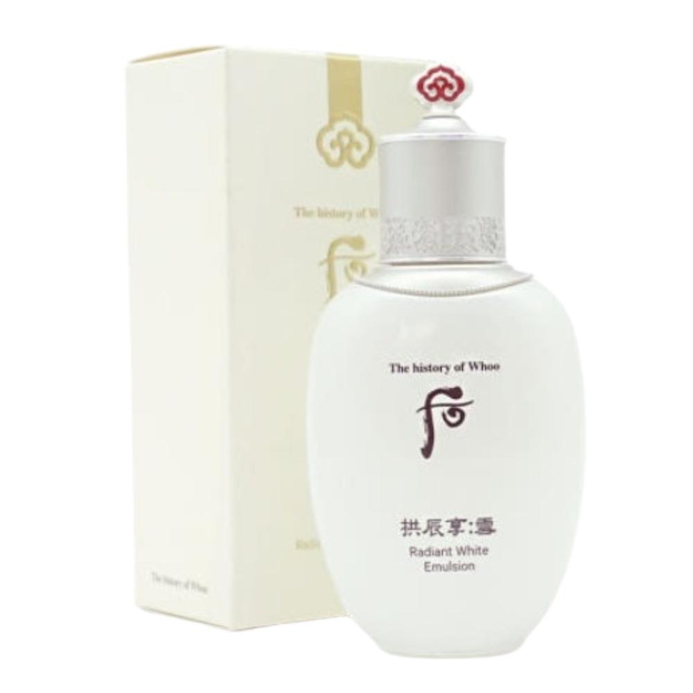 The History of Whoo Gongjinhyang Seol Radiant White Emulsion 110ml Korean Herbal Brightening & Hydrating Lotion Radiance & Firming K-Beauty Skincare