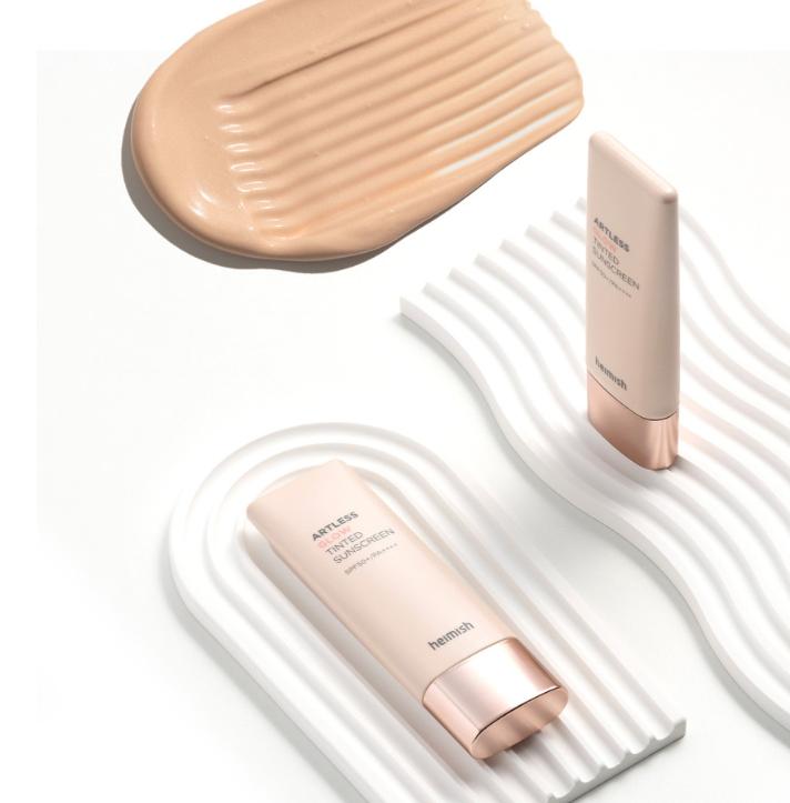 Heimish Artless Glow Tinted Sunscreen SPF50+ PA++++ – Radiant Tone-Up Sunblock 40ml