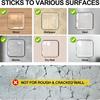 6Pcs/Set Round Square Door Handle Protection Pads Transparent Reusable Door Stoppers Wall Protecion Thickened Self-Adhesive