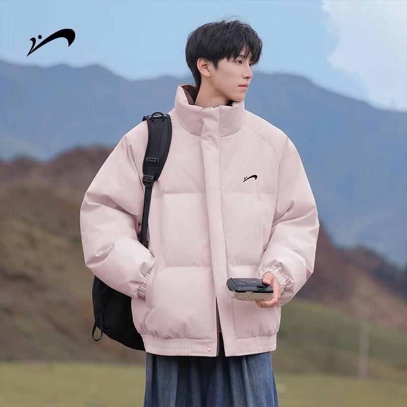 Guirenniao Men's Stand-Collar Thickened Padded Winter Jacket