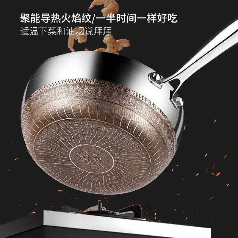 Uncoated Cookware Hotpot pots for cooking Non stick pan pots and pans kitchen accessorie 316 Stainless steel Cooking pot steamer