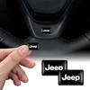 10 PCS 3D Steering Wheel Car Logo Badges Stickers for Wrangler JK Renegade Compass Grand Cherokee Gladiator  Accessori