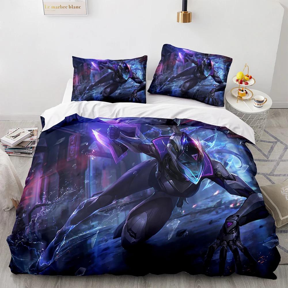 

3D Print League of Heroes Bedding Set Single Twin Full Queen King Size Anime Game Duvet Cover for Adult Kid 70x133cm 2pcs
