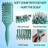 1Pc Curl Define Styling Brush Curling Comb Hair Massage Hairbrush for Salon Hairdressing Tools Reduces Pulling And Easy To Use
