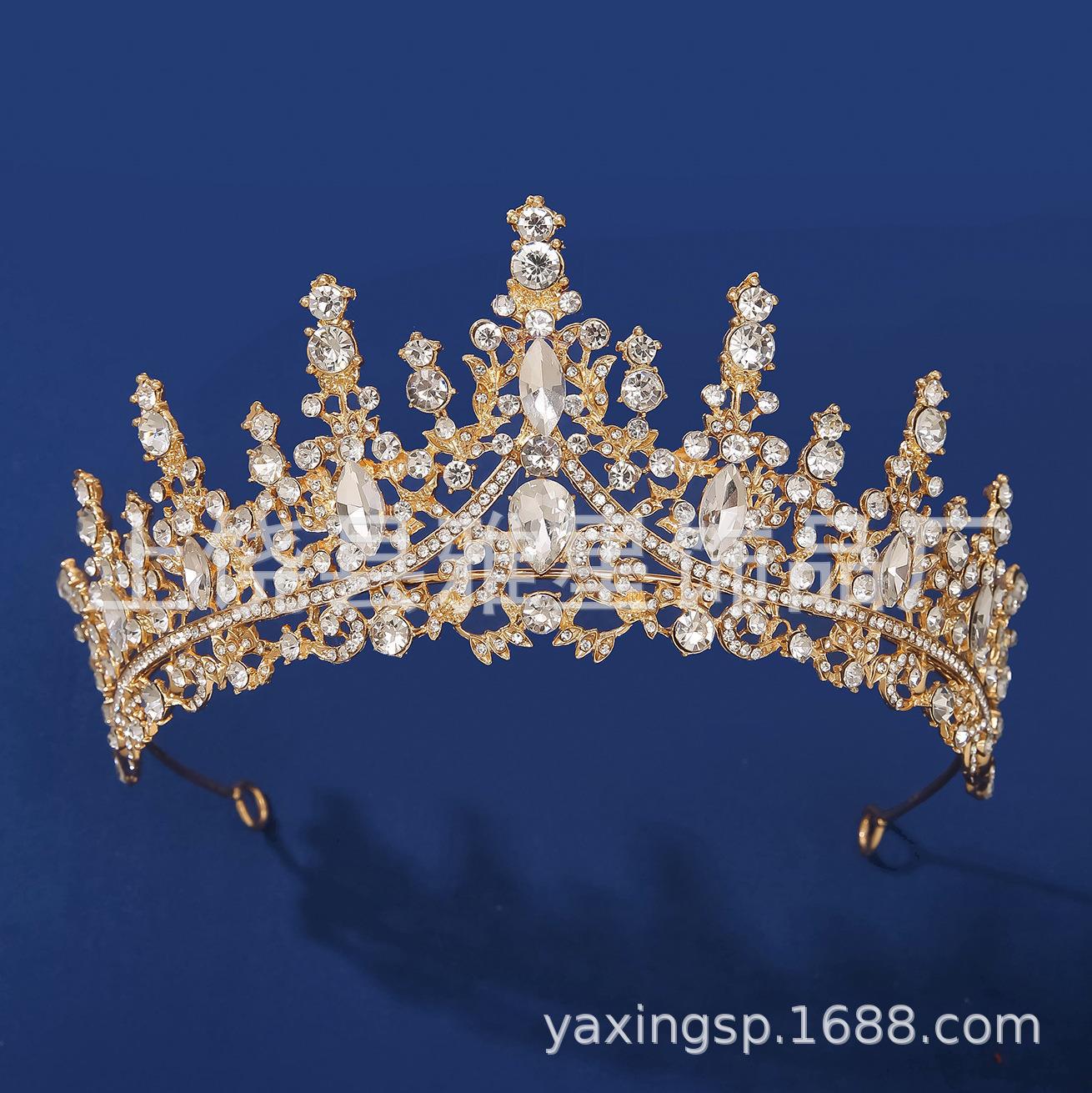 

Новый ободок со стразами, головной убор, элегантное свадебное платье, орнамент, аксессуары, темперамент, дикая корона, свадебная корона