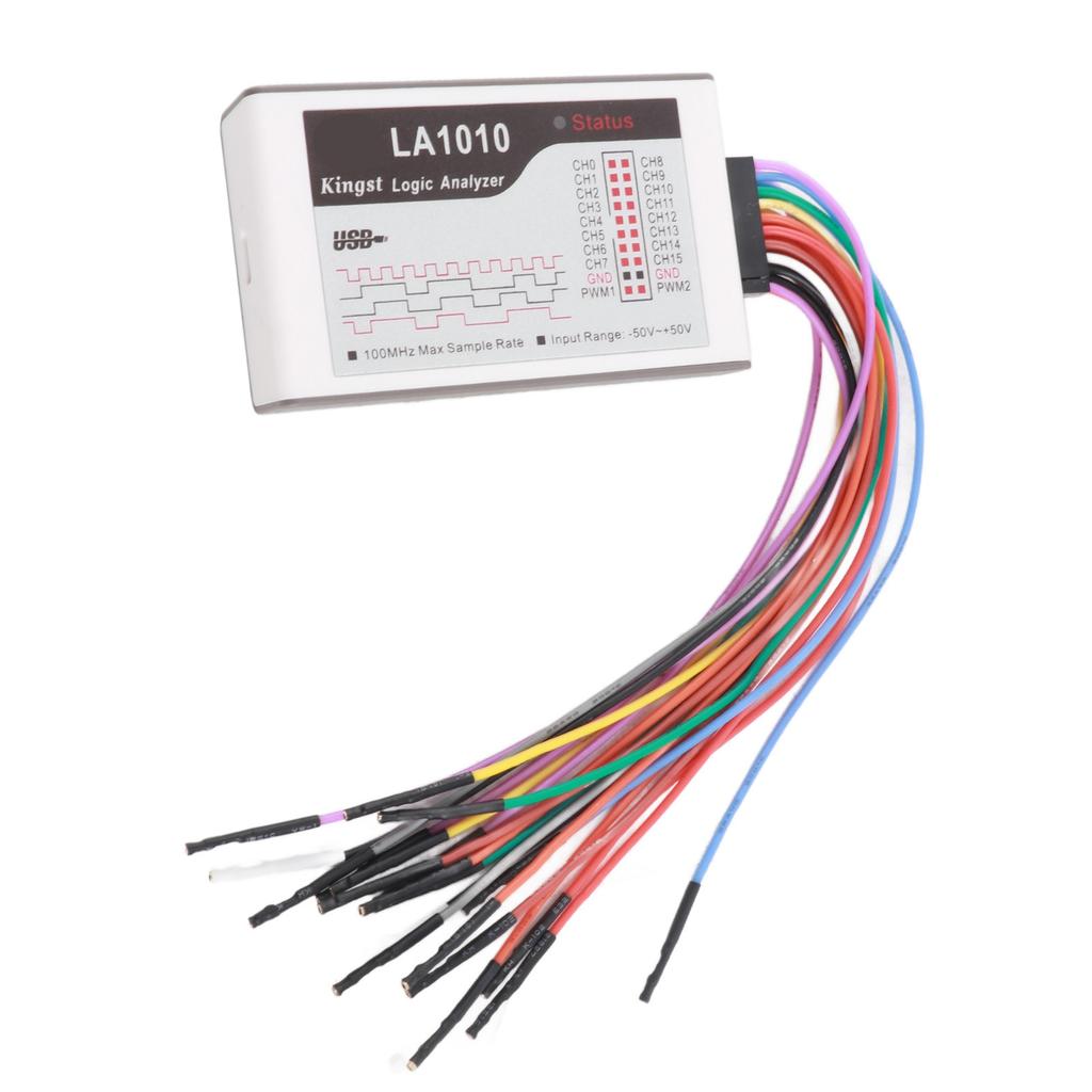 16 Channel Logic Analyzer with Cable Portable Analyzer Device 100M Sampling Rate ?50?50V Input
