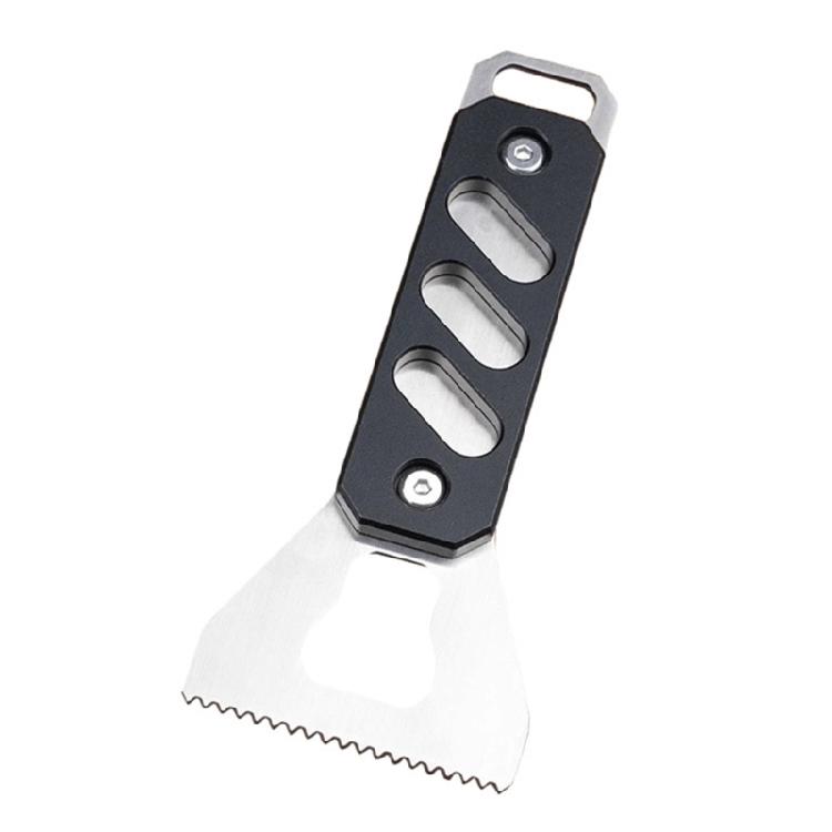 Woodworking Adhesive Applicator Tool Stainless Steel Serrated Glues Scraping Spreader Aluminum Handle for Wood Repair чёрный