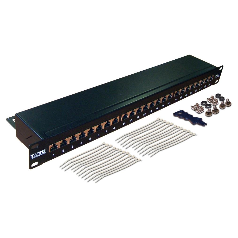 

Патч-панель Lanmaster Twt-pp24stp 19 дюймов 1u 24xrj45 Cat 5e Ftp