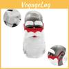 Festlig Jultomte Skäggmask Med Ögonbryn Återanvändbar Och Vindtät För Julfiranden