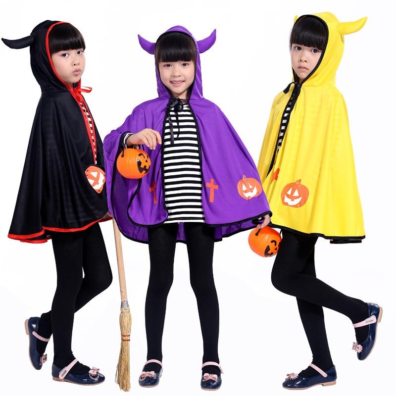 Halloween Five-star Cape Set Children's Men's and Women's Dress Up Props Witch Cape Cape Performance Costume