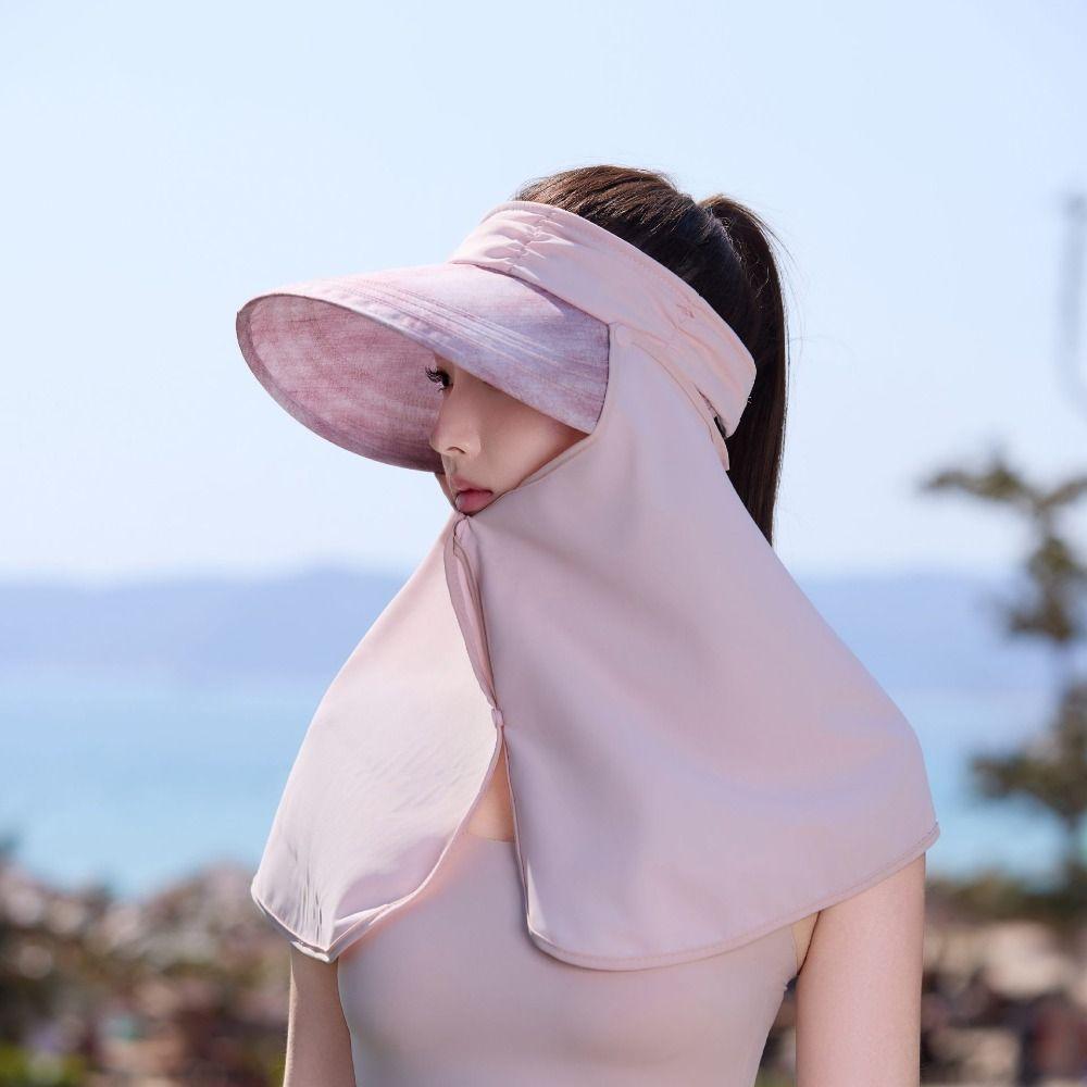 Adjustable Sunshade Sun Hat Wide-Brimmed Neck Protection Cap Portable Shawl Fisherman Hat Summer