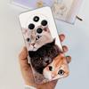 For Xiaomi Redmi 14C Case Cute Cat Butterfly Painted Cover Clear Silicone Soft TPU Phone Case For Xiaomi Redmi 14C Redmi14C Bags