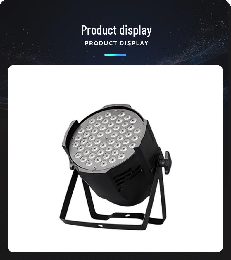 54-LED 3W RGB Par Light - Wedding & Stage Strobe 3-in-1 