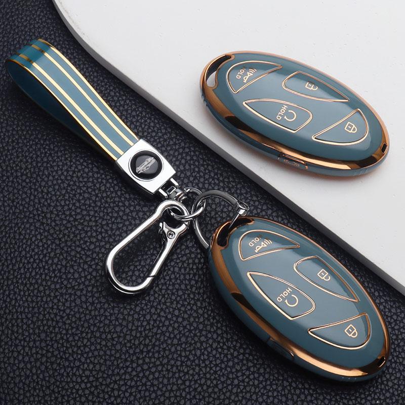 Tpu Car Key Case Cover For Hyundai Tucson Kona Ev Grandeur Gn7 Ioniq 6 Santa Fe Mx5 Sonata Key Shell Keychain Car Accessories