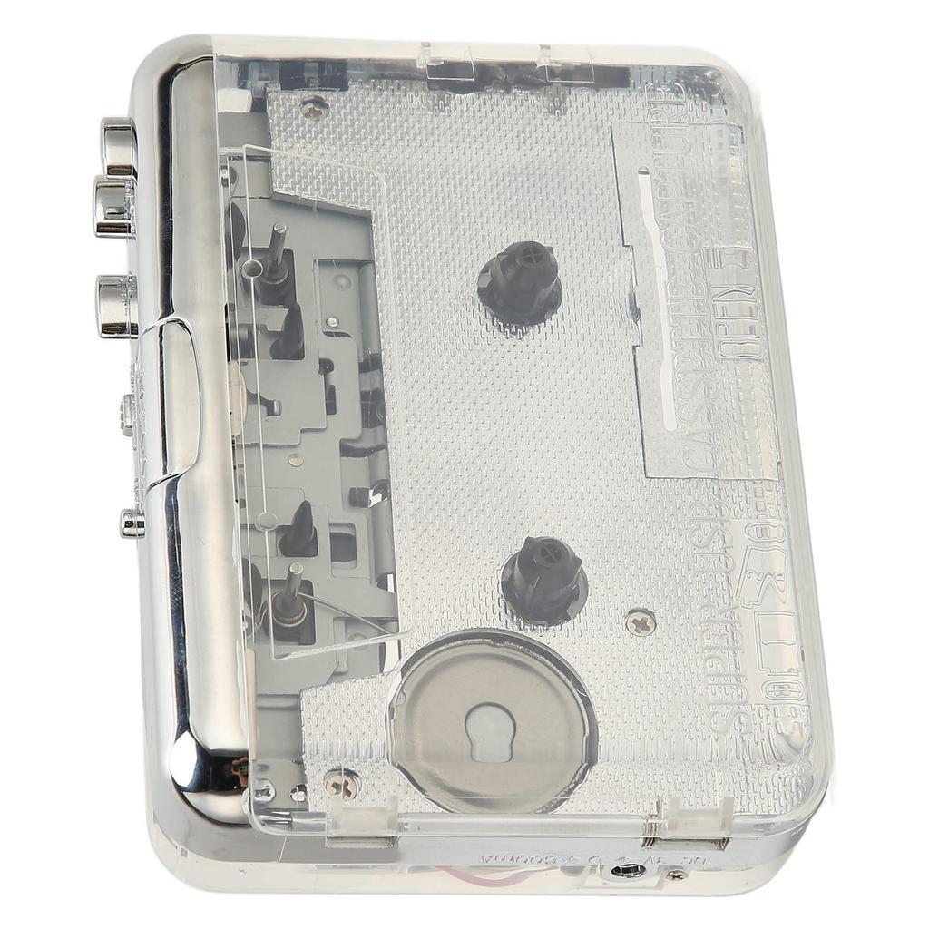 Cassette Player to MP3 Player Converter with Headphone Portable USB for OS and 3.5mm Jack, Auto-Reverse Interface, Walkman, X, PC.