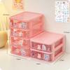 Schreibtisch-Aufbewahrungsbox Organizer Schülertisch Transparente Schubladenbox Niedlicher Aufbewahrungsständer für Kinder Haaraccessoires Organizer für Kleinteile