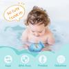 Baby Bath Tub Thermometer - Bathtub Water Thermometer with Room Temperature - Safety Floating Whale Bathtub Toy - New Upgraded Mute Flashing Alert,