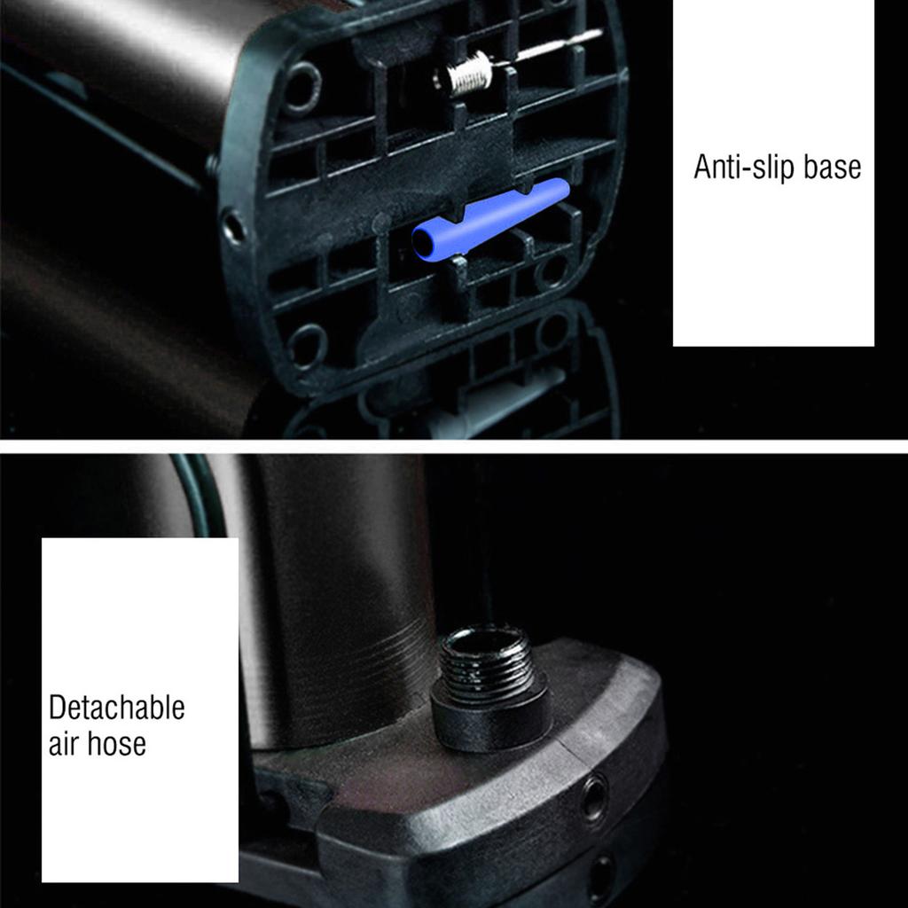 Bicycle Bike Foot Pump Mini Portable High Pressure Floor Inflator Tire Air Pump