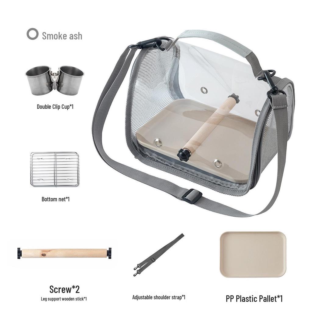 Portable Pet Carrier: Ideal for Small Birds, Pigeons, Lizards, Hamsters, and Cockatiels