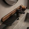 Without Holes Drilled Wall-Mounted Shelf Large Capacity Washroom Storage Shelf  Household
