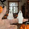 20pcs Cute Joy Garden Ghost Ornament Sitting Pose Ghost Statue Decorations  Halloween Party