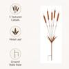 Metal Wheat Ear Garden Decoration Iron Art Stake For Yard Landscape Use