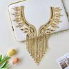 Apparel Accessories Luxury Beads Applique Fashion Elegant Embroidery Applique Handmade Delicate Applique Patches Women Clothes