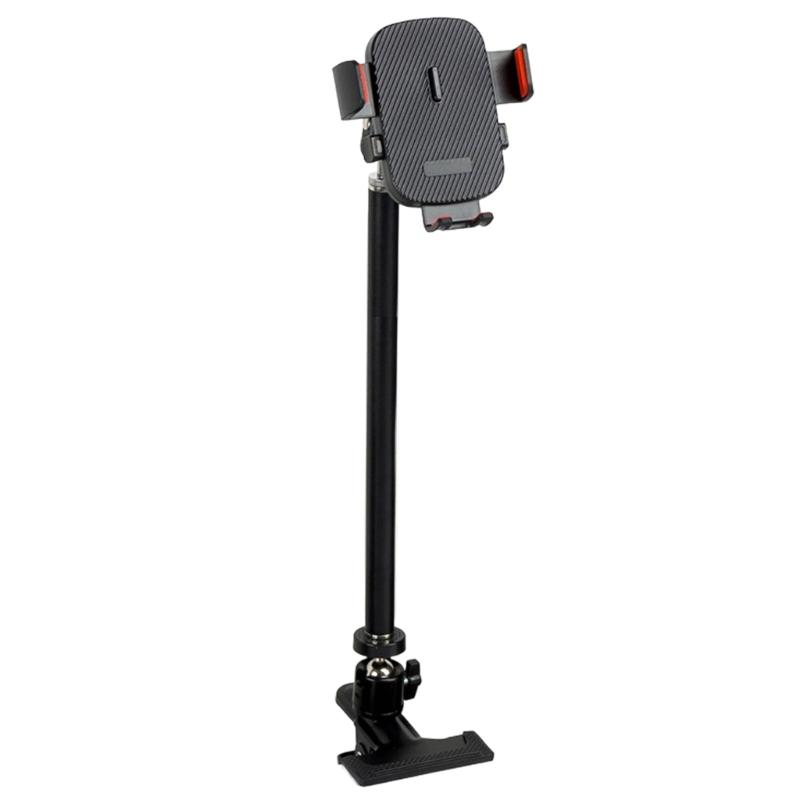 Multiple Phone Holder With Clamp Base 3 Adjustable For Camera Light Smartphone Desktop Stability