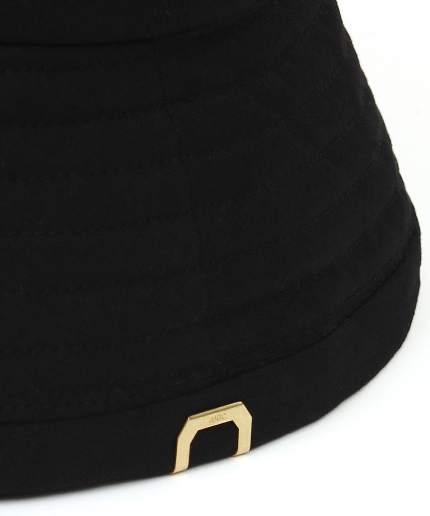 Eondeokeonteulolseutyudio Cotton Bucket Hat Drop Bucket / D Bio / Black