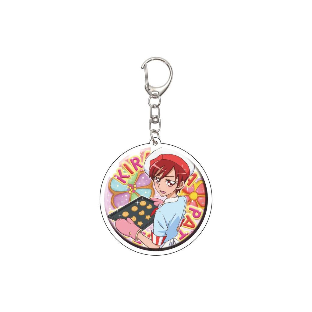 55MM Anime Pretty Cure Keychain Natsuki Rin/Kasugano Urara/Akimoto Komachi  Key Chain Acrylic Model Plate Christmas Gifts