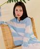 CHASECULT Women'S Striped Crop Long Sleeve Sweater-Dbrg5675D0D