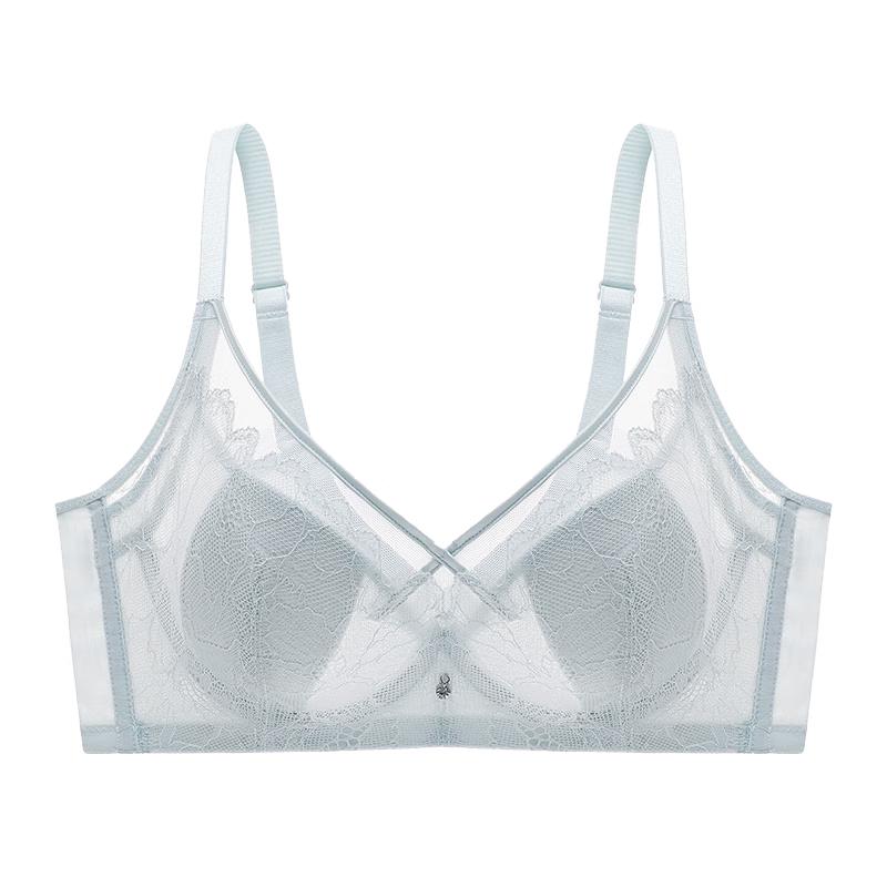 Audifen Women s Thin Lace Soft Underwire Minimizer Bra B80