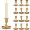Gouden Taper Kandelaars, Kandelaars, Metalen Kaarsenhouders voor Bruiloft Tafeldecoraties Kerstmis Verjaardagsfeest Vakantie