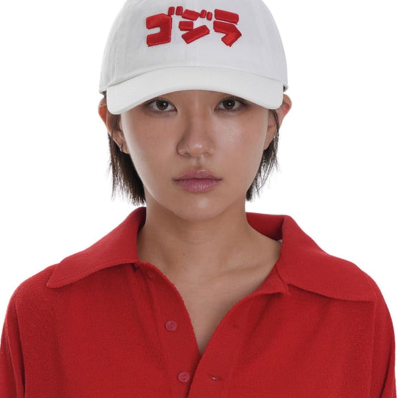 AMERICAN NEEDLE BALLPARK CAP GODZILLA - WHITE