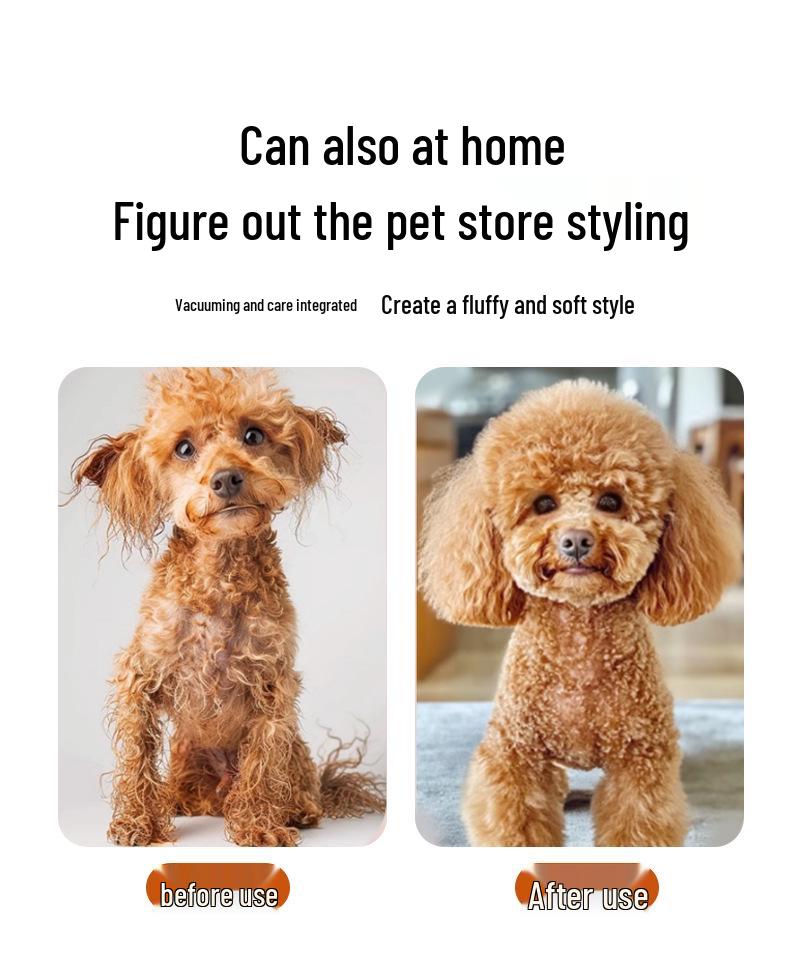 4-in-1 Multifunctional Pet Hair Suction Comb for Dogs and Cats